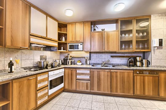 Spacious and fully equipped kitchen in apartment number 52, Residence Brehova