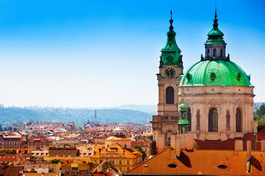 The saint Nicholas Church in the Prague's Lesser Town