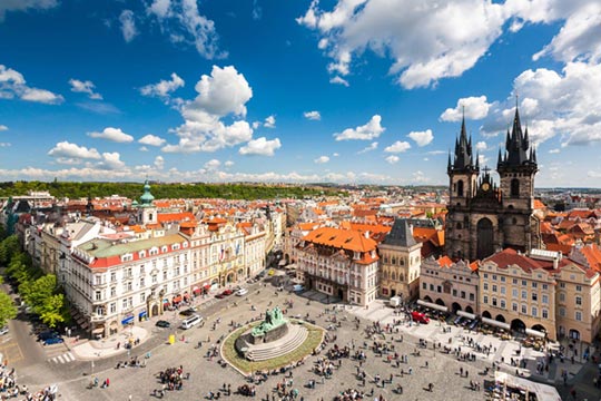 The Old Town Square in Prague