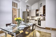 Kitchen in a two bedroom apartment in Residence Brehova